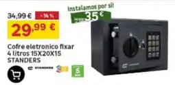 Leroy Merlin Cofre eletronico fixar standers promoção