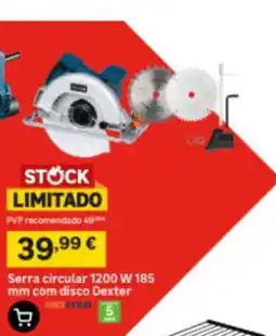Leroy Merlin serra circular 1200 w 185 mm com disco dexter promoção