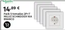 Leroy Merlin Miluz schneider 16a branco promoção
