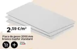 Leroy Merlin Placa de gesso branco gypfor standard promoção