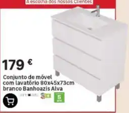 Leroy Merlin Conjunto de móvel branco Banhoazis Alva promoção