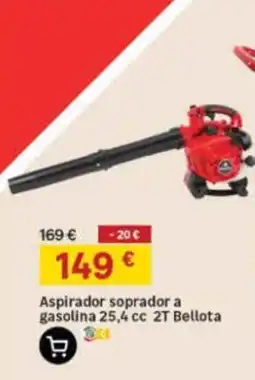 Leroy Merlin aspirador soprador a gasolina 25,4 cc 2t bellota promoção