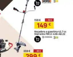 Leroy Merlin Roçadora a gasolina 42,7 cc Sterwins PBC2-43B-AB.22 promoção