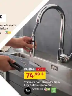 Leroy Merlin Torneira com chuveiro new lily delinia cromado promoção