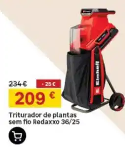 Leroy Merlin Triturador de plantas sem fio redaxxo 36/25 promoção