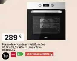 Leroy Merlin Forno de encastrar multifunções cinza Teka promoção
