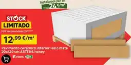 Leroy Merlin Pavimento Cerâmico Interior Halo Mate Artens Honey promoção