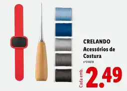 Lidl Crelando acessórios de costura promoção