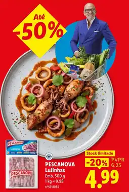 Lidl Pescanova Lulinhas promoção