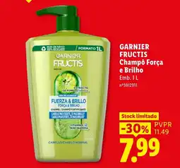 Lidl garnier fructis champô força e brilho promoção