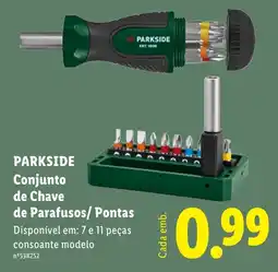 Lidl Parkside conjunto de chave de parafusos/pontas promoção