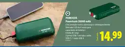 Lidl Parkside powerbank 20000 mAh promoção