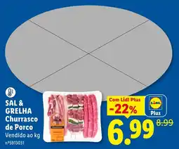 Lidl Sal & Grelha Churrasco de Porco promoção