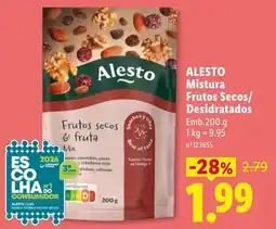 Lidl Alesto Mistura Frutos Secos/Desidratados promoção