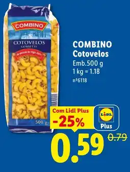 Lidl Combino Cotovelos promoção