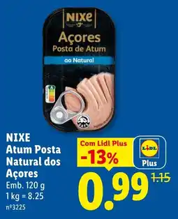 Lidl Nixe atum posta natural dos açores promoção