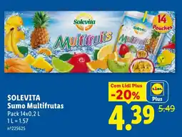 Lidl Solevita Sumo Multifrutas promoção