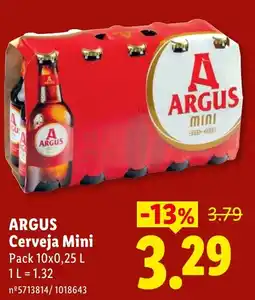 Lidl argus cerveja mini promoção