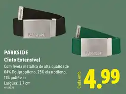 Lidl Parkside cinto extensível promoção