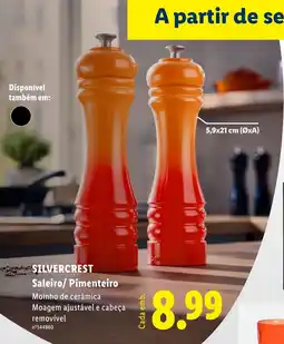 Lidl Silvercrest saleiro/pimenteiro promoção