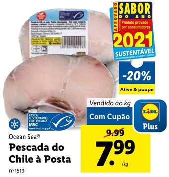 Lidl Ocean Sea Pescada do Chile à Posta promoção