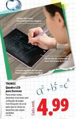 Lidl TRONIC Quadro LCD para escrever promoção