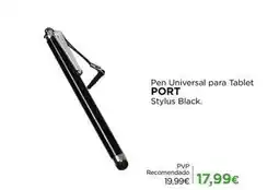 El Corte Inglés Port - pen universal para tablet stylus black promoção