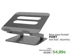 El Corte Inglés Port - base para portátil até 15,6, alumínio promoção