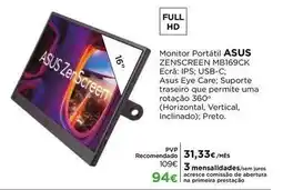 El Corte Inglés Asus - monitor portátil zenscreen mb169ck promoção