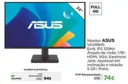 El Corte Inglés Asus - monitor va249hg promoção