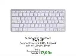 El Corte Inglés Ewent - teclado slim bluetooth promoção