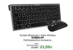 El Corte Inglés Subblim - teclado bluetooth + rato wireless promoção