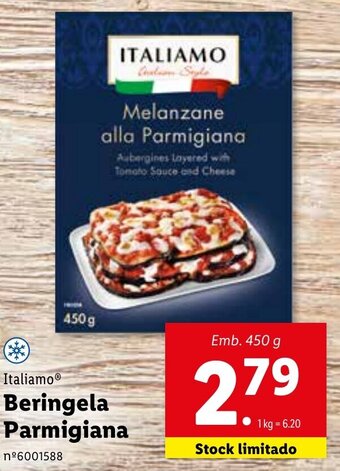 Lidl Italiamo Beringela Parmigiana 450g promoção