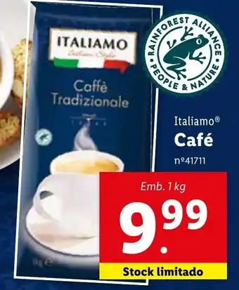 Lidl Italiamo Café 1kg promoção