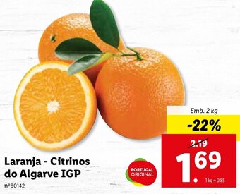 Laranja - Citrinos do Algarve IGP 2kg