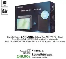 El Corte Inglés bundle tablet samsung galaxy tab a11+ wi-fi + capa promoção