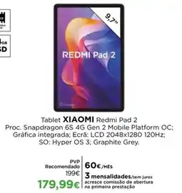 El Corte Inglés Tablet xiaomi redmi pad 2 promoção
