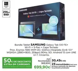 El Corte Inglés Bundle Tablet Samsung Galaxy Tab S10 FE+ promoção