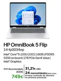 El Corte Inglés hp omnibook 5 flip promoção