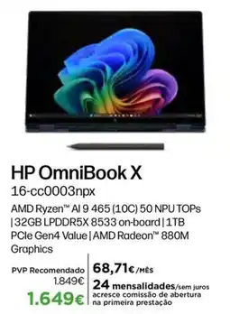 El Corte Inglés HP Omnibook X promoção