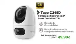 El Corte Inglés Tapo C245D Câmara de Segurança 2K Lente Dupla Pan/Tilt promoção
