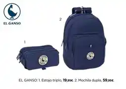 El Corte Inglés El ganso: estojo triplo promoção