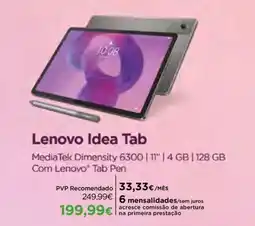 El Corte Inglés lenovo idea tab promoção