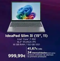 El Corte Inglés IdeaPad Slim 3i promoção