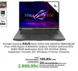 El Corte Inglés portátil gaming asus rog strix g16 promoção