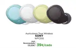El Corte Inglés Auriculares true wireless sony wfc510 promoção