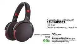 El Corte Inglés auscultadores bluetooth sennheiser hd 458 promoção