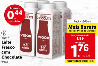 Vigor Leite Fresco com Chocolate 4x200ml