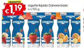 Bolama Iogurte Líquido Danone Basic 4 x 155g promoção