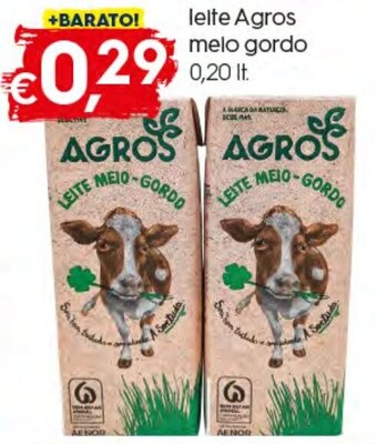 Bolama Leite Agros Meio Gordo 0,20lt promoção